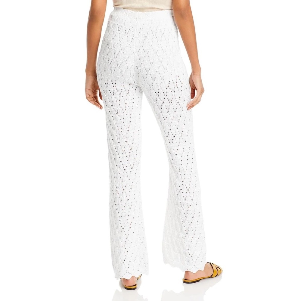 WAYF Womens High Rise Open Stitch Straight Leg Pants - Picture 2 of 3